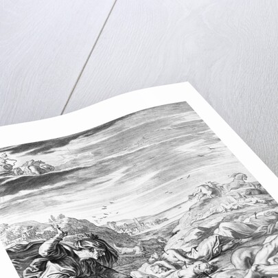 Engraving of Niobe's Children Killed by Apollo by Anonymous