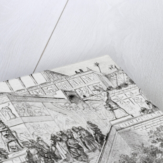 Illustration Of Restored Assyrian Palace by Anonymous
