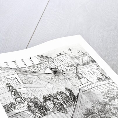 Illustration Of Restored Assyrian Palace by Anonymous