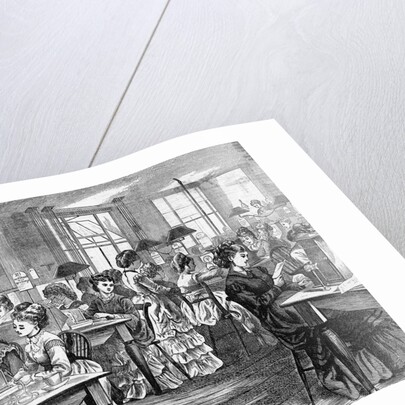 Illustration of Women Working in Telegraph Office by Anonymous