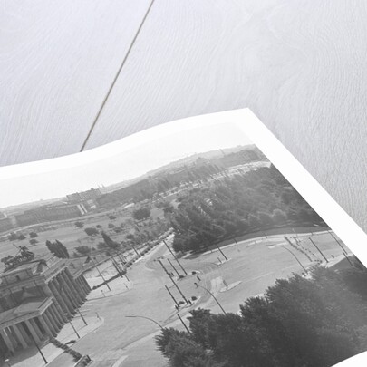 Rooftop View Of Brandenburg Gate & Wall by Anonymous