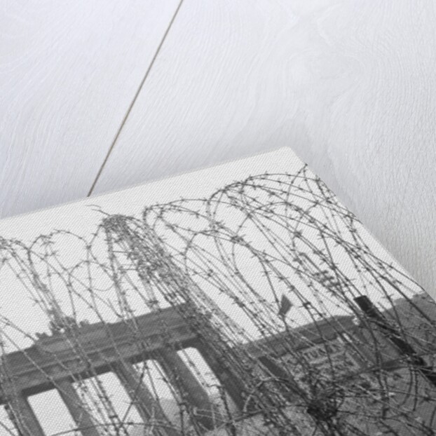 Barbed Wire and Brandenburg Gate by Anonymous