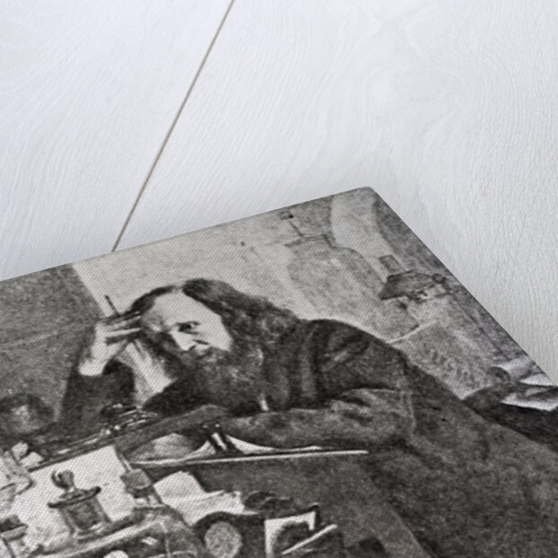 Dmitri Ivanovich Mendeleev In Laboratory by Anonymous