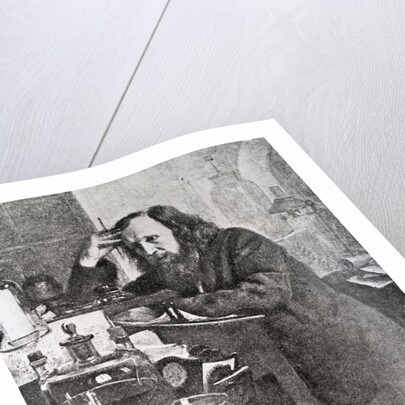 Dmitri Ivanovich Mendeleev In Laboratory by Anonymous
