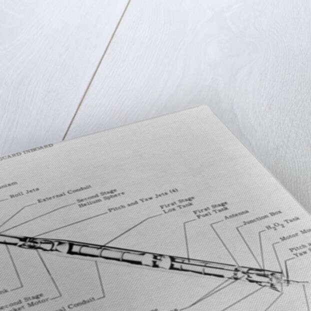 Satellite Launch Rocket Diagram by Anonymous