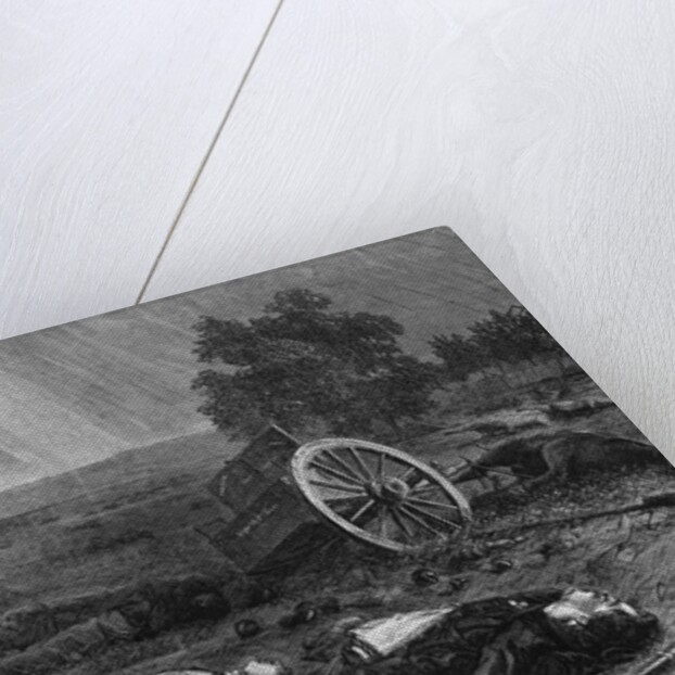 Bodies Lying on Civil War Battlefield by Anonymous