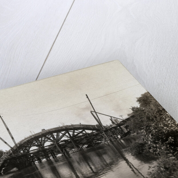 Arched Bridge Under Construction by Anonymous