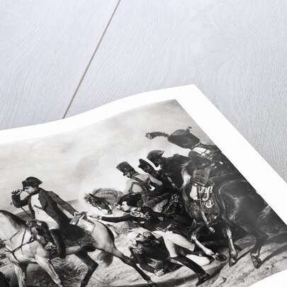 Napoleon with Soldiers on Battlefield by Anonymous