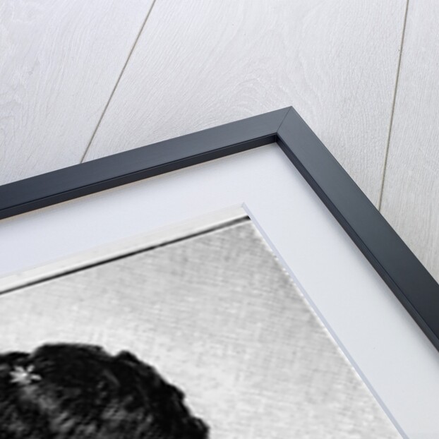 Woman W/Elaborate Tattoos - Woodcut by Anonymous