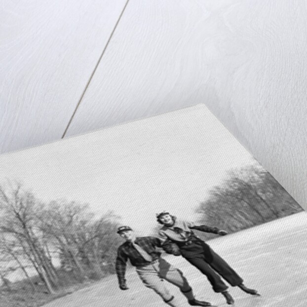 Couple Ice Skating by Anonymous