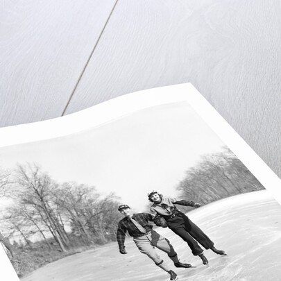 Couple Ice Skating by Anonymous