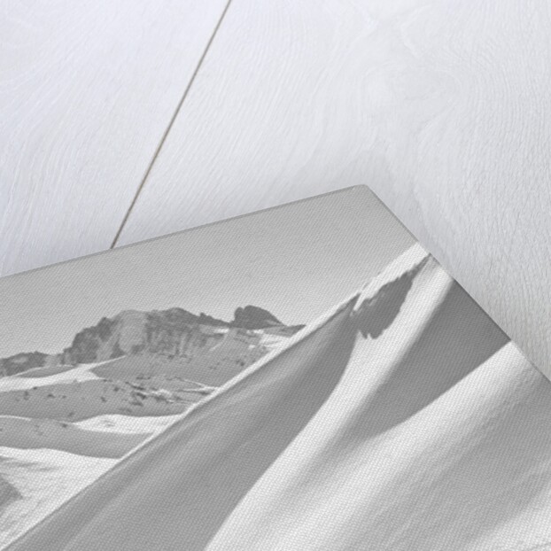 Lone Skier Shadowed by Mont Blanc