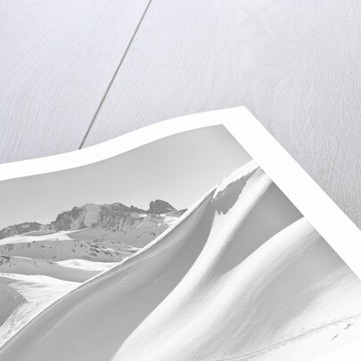 Lone Skier Shadowed by Mont Blanc