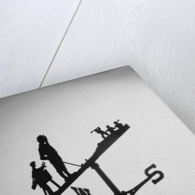 Golfer And Caddy Weather Vane by Anonymous