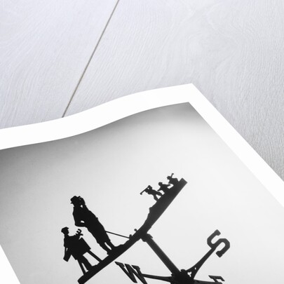 Golfer And Caddy Weather Vane by Anonymous