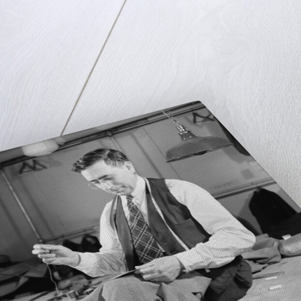 Tailor Sewing a Jacket by Anonymous
