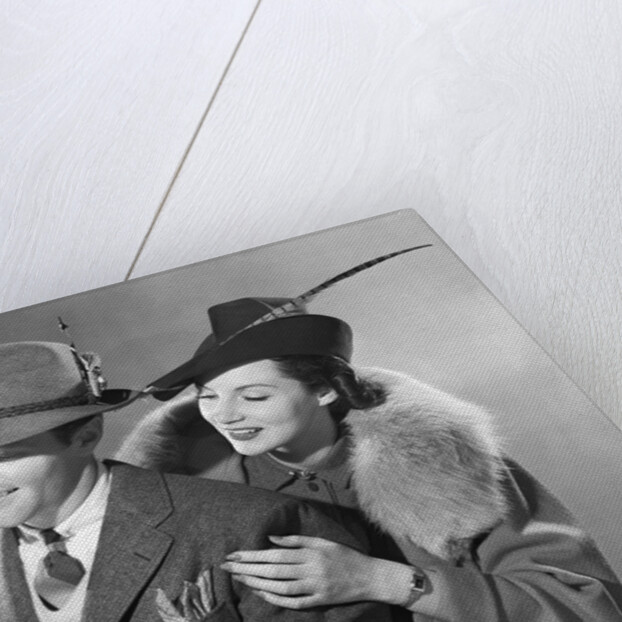 Couple Reading Letter by Anonymous