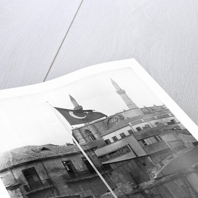 Turkish Flag Stands In Nicosia Ruins by Anonymous