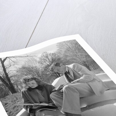 Students on Steps Reading by Anonymous
