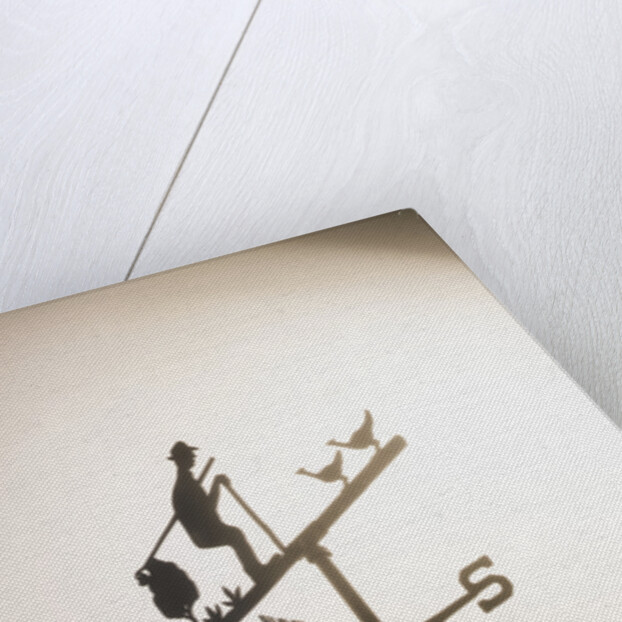 Weather Vane with Old Man and Cane by Anonymous