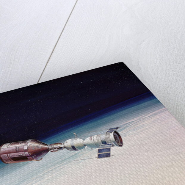 Artist's Concept of Joint Appolo-Soyuz by Anonymous