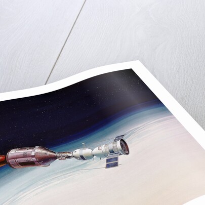 Artist's Concept of Joint Appolo-Soyuz by Anonymous