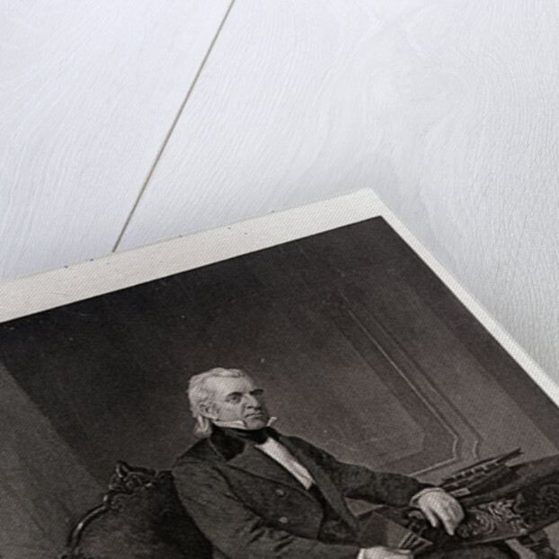 Engraved Portrait Of James Knox Polk by Anonymous