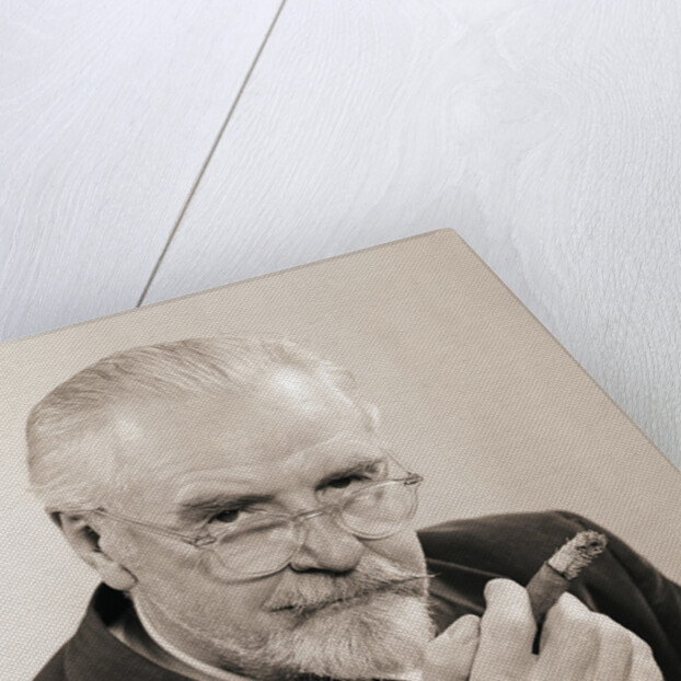 Bearded Man Holding a Cigar by Anonymous