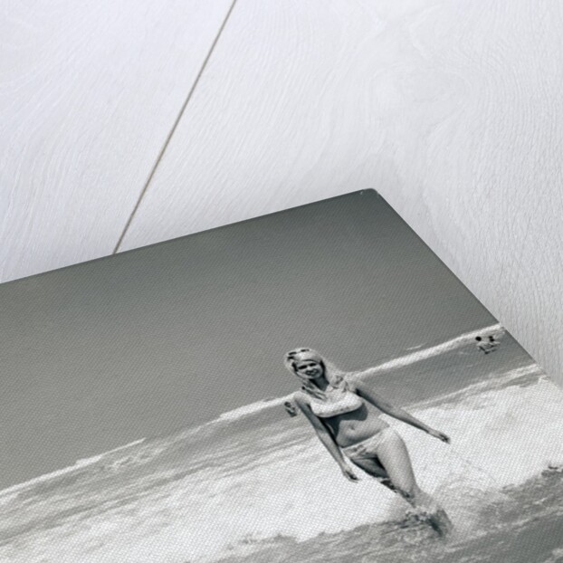 Woman Walks Out Of Ocean Surf by Anonymous