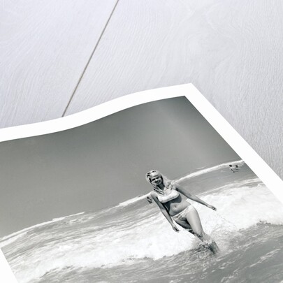 Woman Walks Out Of Ocean Surf by Anonymous