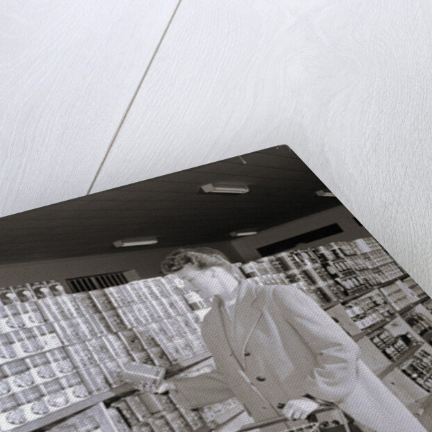 Woman Buying Food In Grocery Store by Anonymous