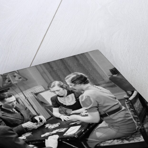 Bridge Players at Table by Anonymous