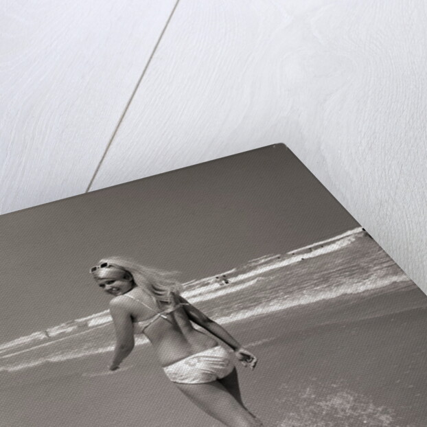 Beachgoer Looking over Her Shoulder by Anonymous