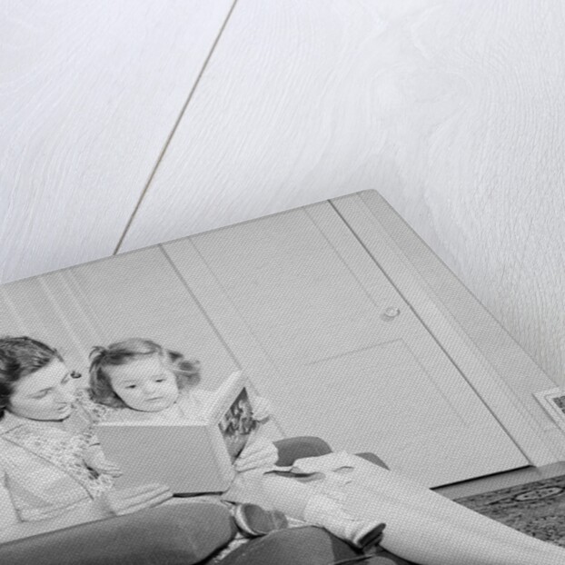 Mother Reading to Daughter by Anonymous