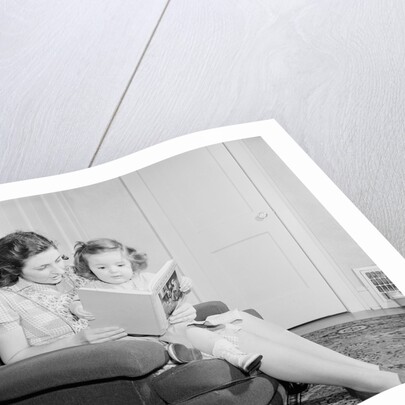Mother Reading to Daughter by Anonymous
