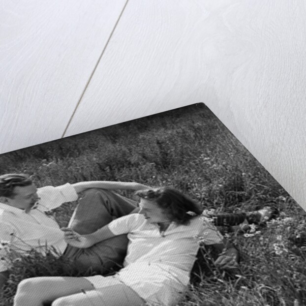 Couple Lying in Field by Anonymous