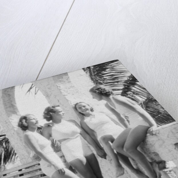 Women Gather Poolside by Anonymous