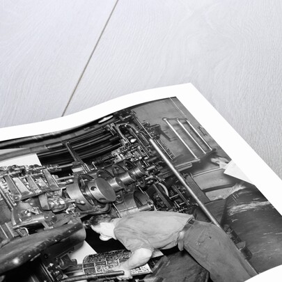 Attaching Plates to Printing Machine by Anonymous