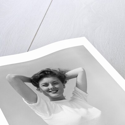 Woman with Hands Behind Head by Anonymous