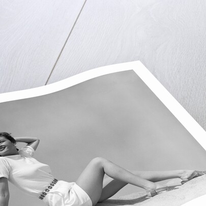 Woman in White Shirt and Shorts by Anonymous