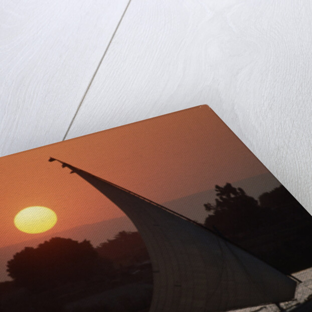 Sunset on the Nile with Boat by Anonymous