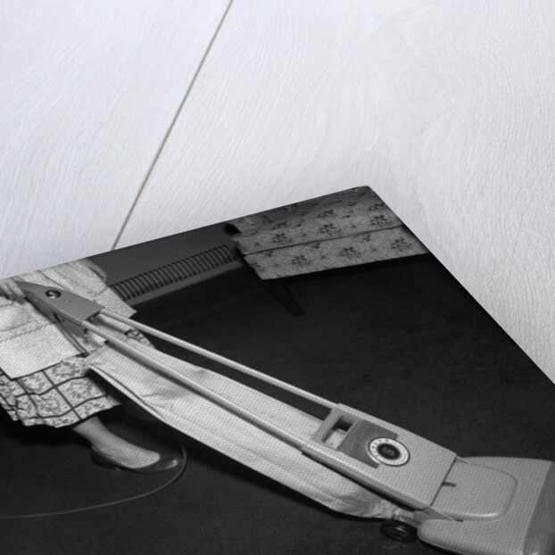 Woman Vacuuming by Anonymous