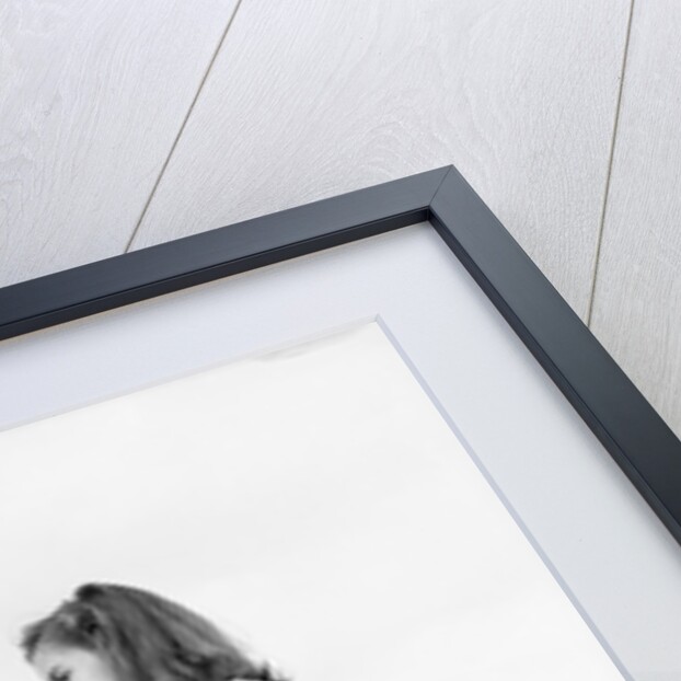 Girl Blowing a Balloon by Anonymous