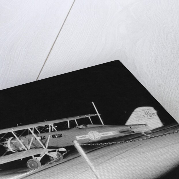 Passenger and Mail Plane Awaiting Departure by Anonymous