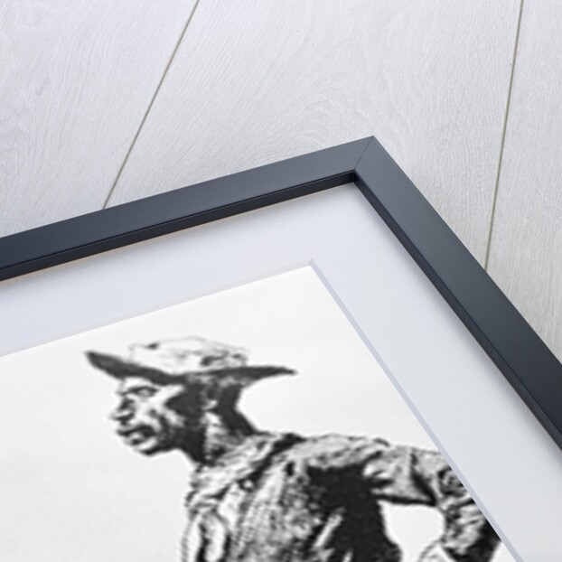 Illustration of Native American Communicating in Sign Language to Black Cavalryman by Frederic Remington