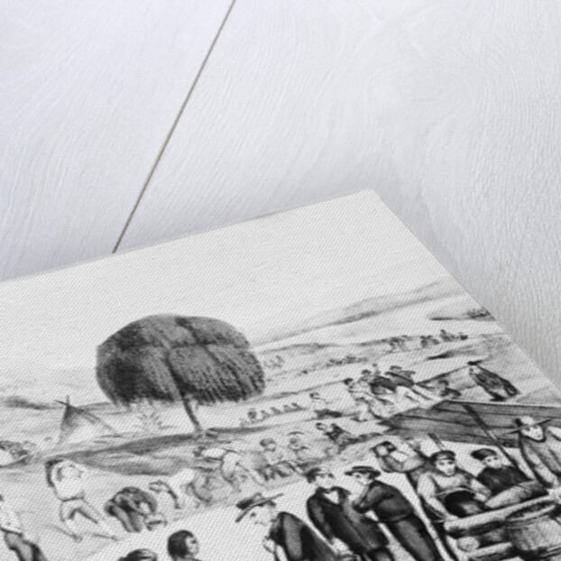 California Gold Diggers  - Lithograph by Anonymous