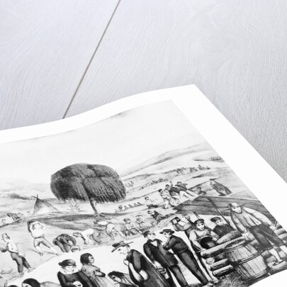 California Gold Diggers  - Lithograph by Anonymous