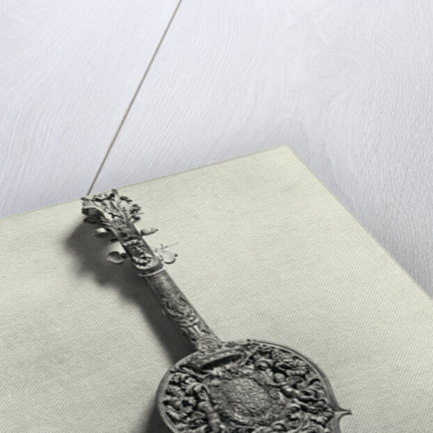 Elaborately Carved Violin Back by Anonymous