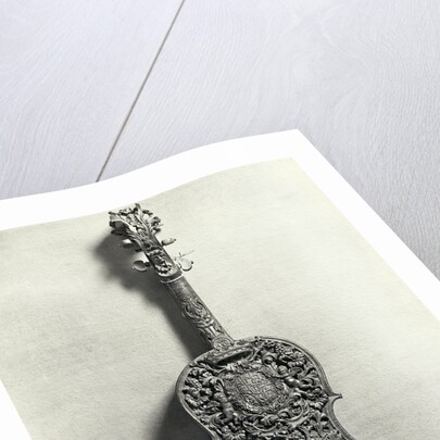 Elaborately Carved Violin Back by Anonymous