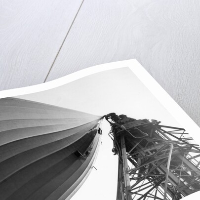 Hindenburg Attached To A Mooring Mast by Anonymous